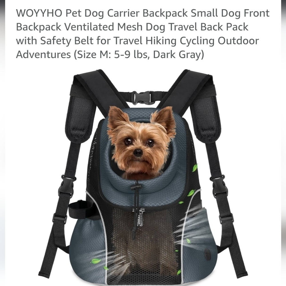 Pet Carrier Backpack with Mesh Window